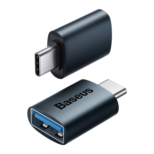 Baseus Ingenuity USB-C to USB-A USB-C OTG Adapter, Blue ZJJJQ000003