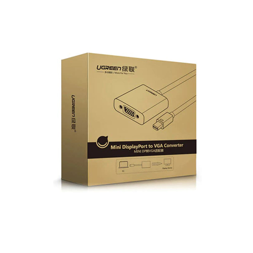 UGREEN Video Adapter, MiniDisplayPort - VGA, 1080P, Black