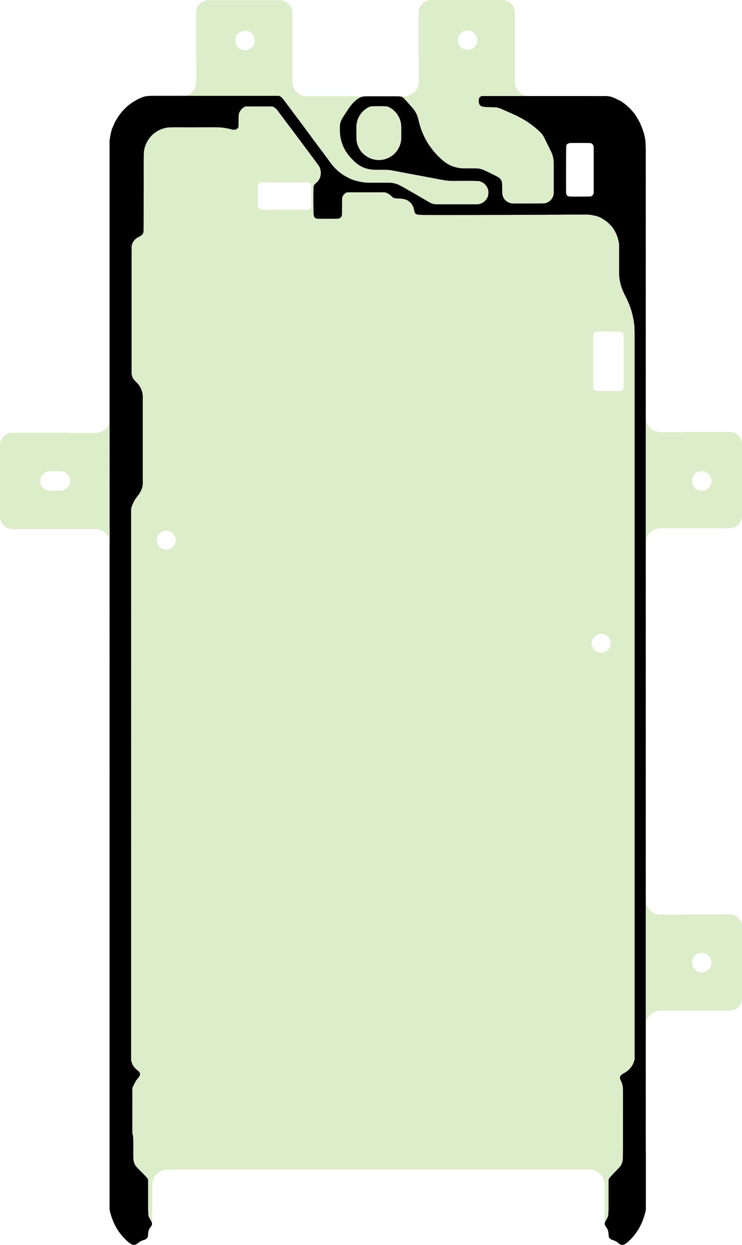 Samsung Galaxy S24 S921 Display Adhesive, Service Pack GH81-24812A