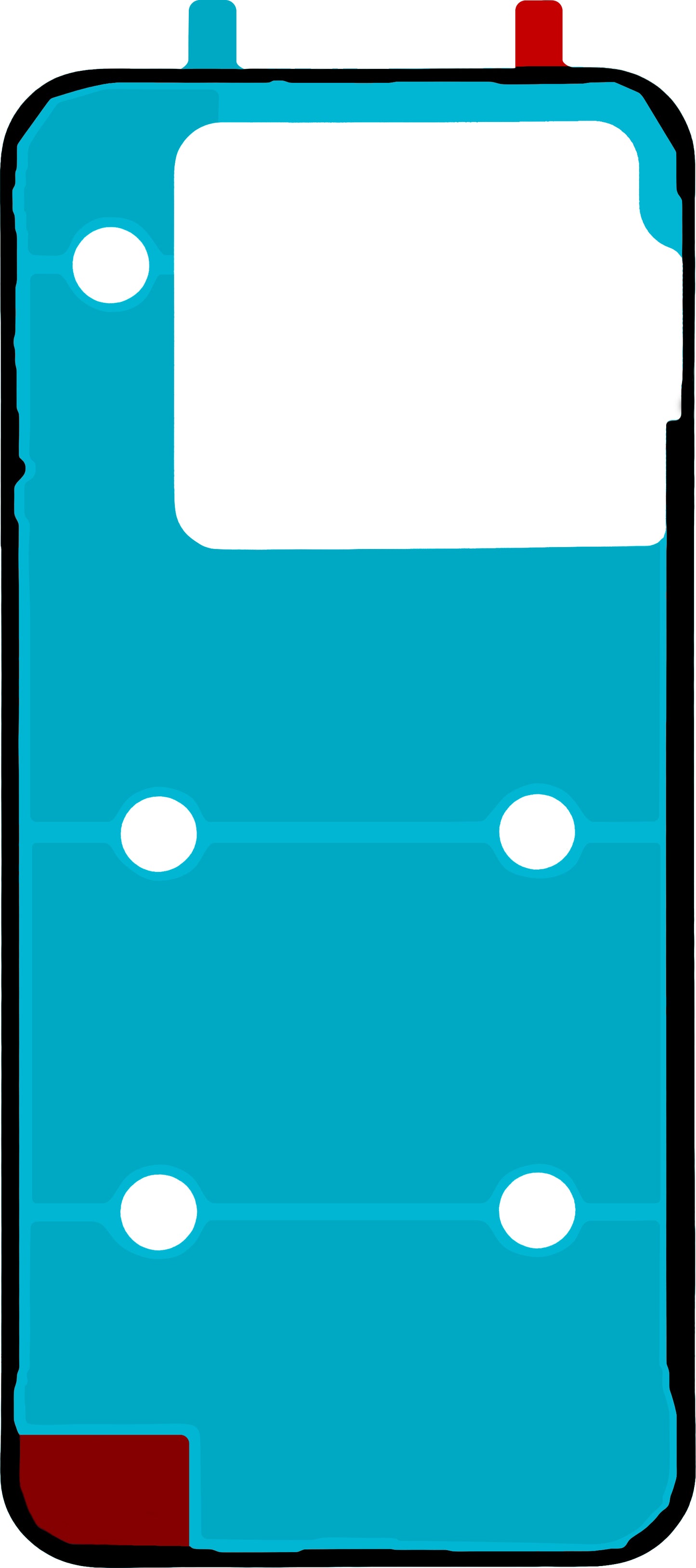 Secondary Battery Cover Adhesive Realme GT 8 Pro, Service Pack 612717000925