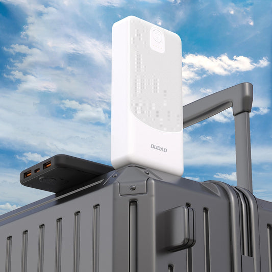 Dudao K10 External Battery, 10000mAh, 12W, 2 x USB-A, Black