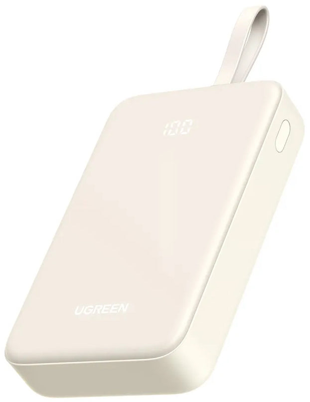 UGREEN PB521 External Battery, 20000mAh, 30W, QC + PD, 1 x USB-A - 2 x USB-C, White
