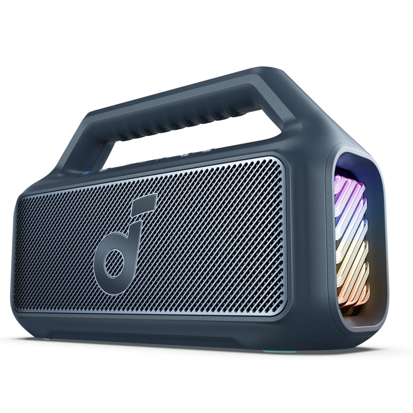 Anker SoundCore Boom 2 Portable Bluetooth Speaker, 80W, TWS, RGB, Waterproof, Blue A3138031