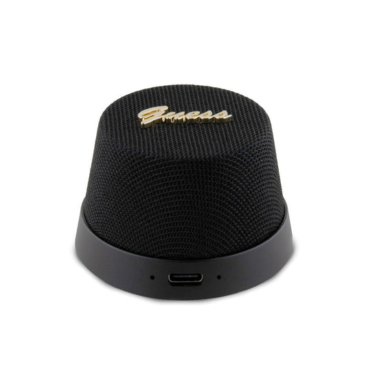 Guess Magnetic Script Metal Portable Bluetooth Speaker, 3W, Black