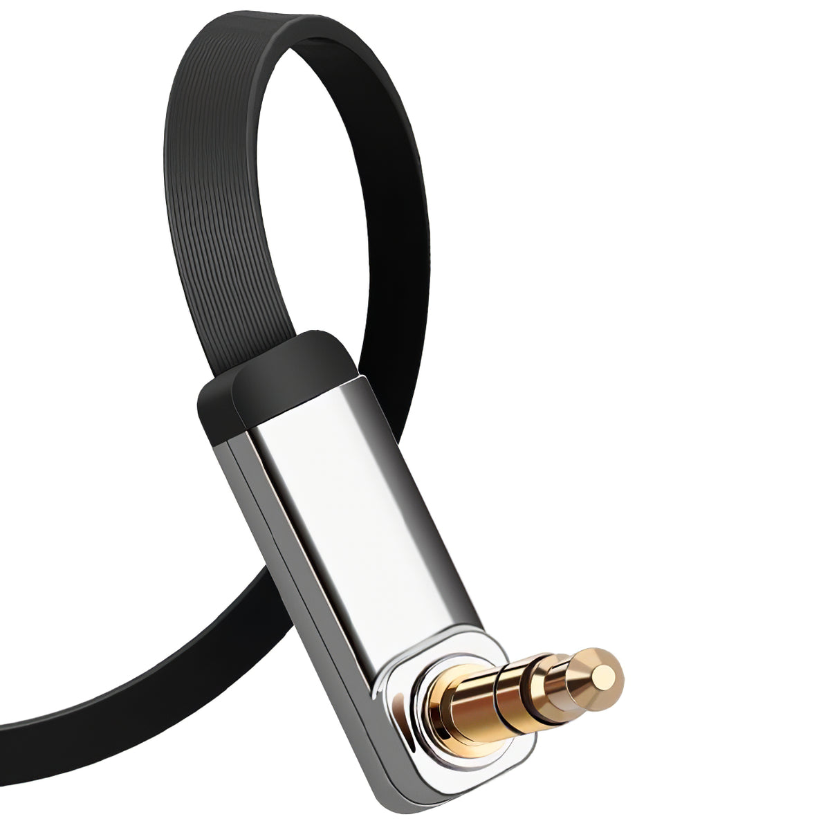 UGREEN AV112 Angled 3.5mm - 3.5mm Audio Cable, 1m, Black