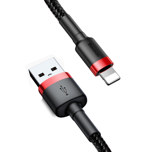 Data and Charging Cable USB-A - Lightning Baseus Cafule, 18W, 1m, Black CALKLF-B19