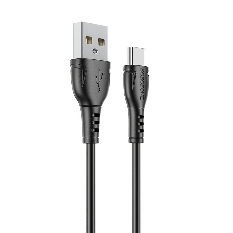 USB-A to USB-C Data and Charging Cable Borofone BX51 Triumph, 20W, 1m, Black