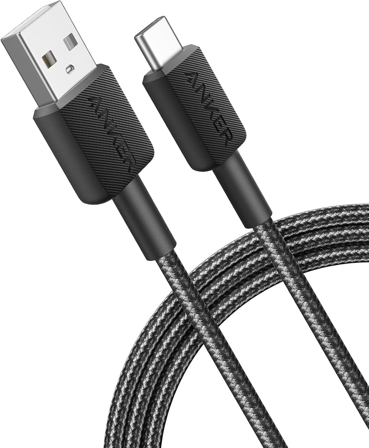 Anker 322 USB-A to USB-C Data and Charging Cable, 18W, 1.8m, Black A81H6G11