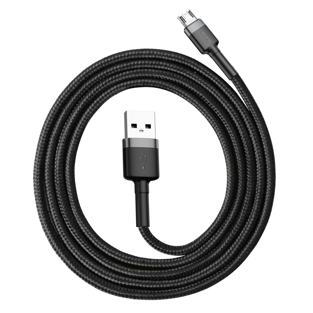 Data and Charging Cable USB-A - microUSB Baseus Cafule, 18W, 1m, Grey CAMKLF-BG1
