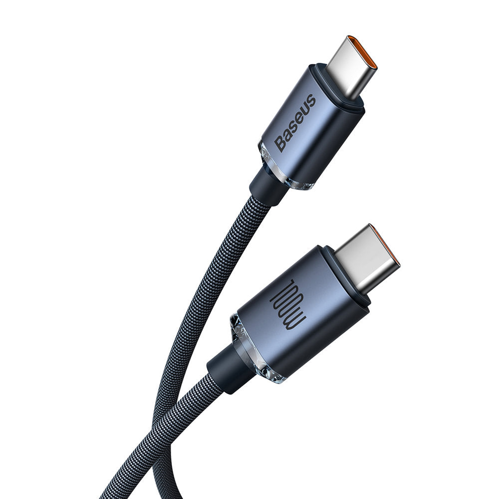 USB-C Data and Charging Cable - USB-C Baseus Crystal Shine Series, 100W, 2m, Black CAJY000701
