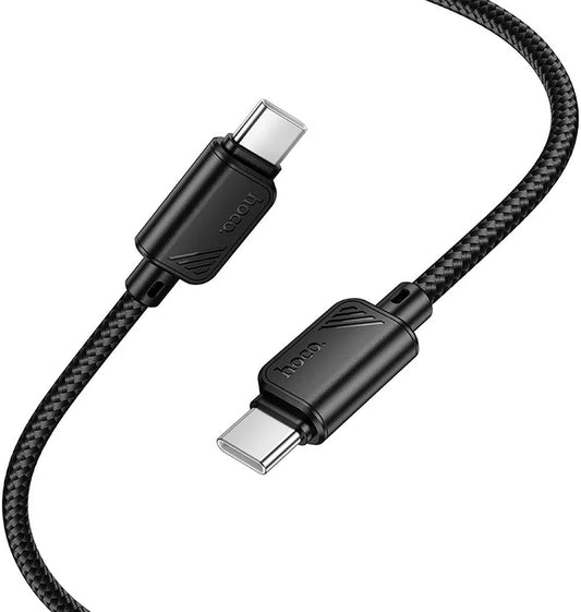 USB-C Data and Charging Cable - USB-C HOCO X113, 60W, 1m, Black