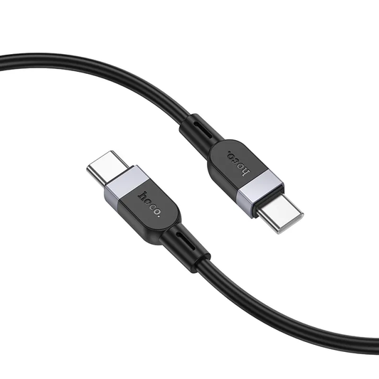 USB-C Data and Charging Cable - USB-C HOCO X109, 60W, 2m, Black