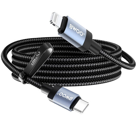 USB-C to Lightning Data and Charging Cable BWOO BO-X401CL, 30W, 1m, Black