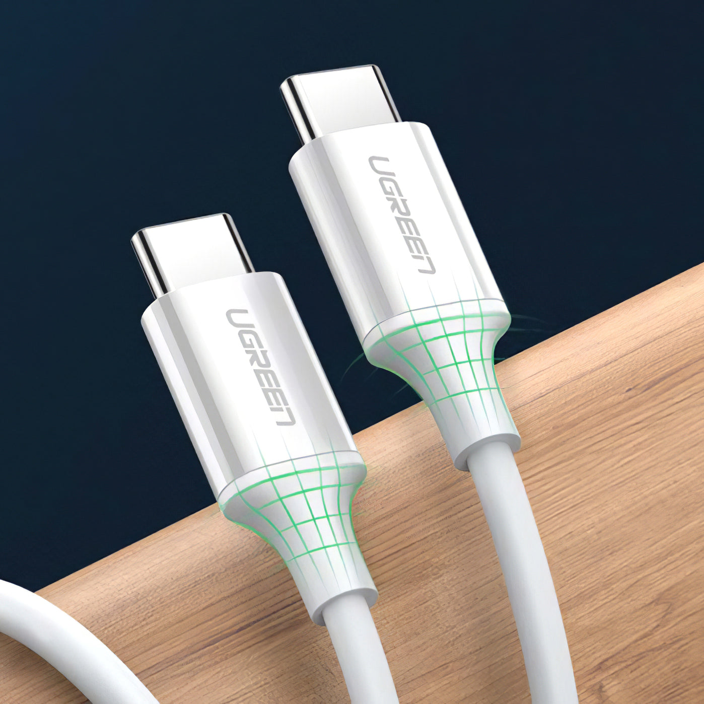 USB-C to USB-C Data and Charging Cable UGREEN US264, 60W, 1.5m, White