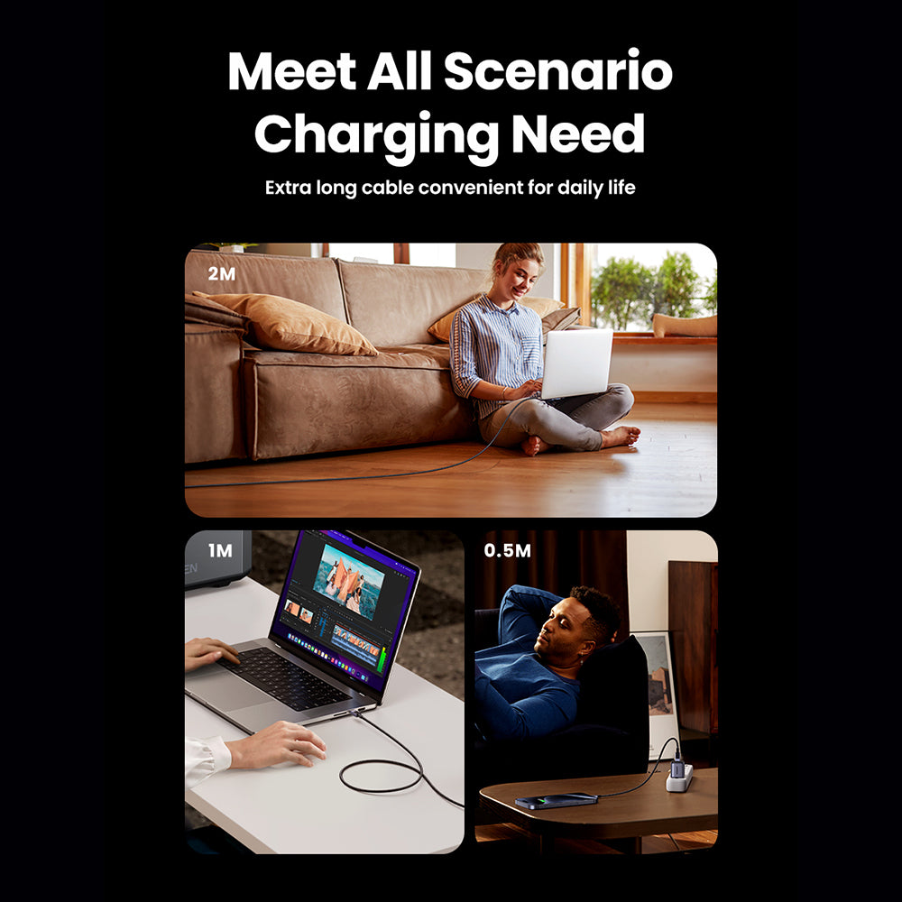 USB-C Data and Charging Cable - USB-C UGREEN L513, 240W, 2m, Black