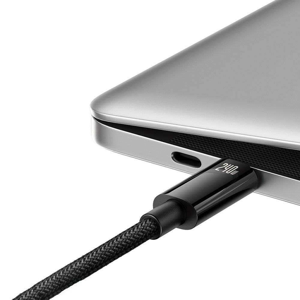 USB-C Data and Charging Cable - USB-C Baseus Tungsten Gold, 240W, 2m, Black CAWJ04010101