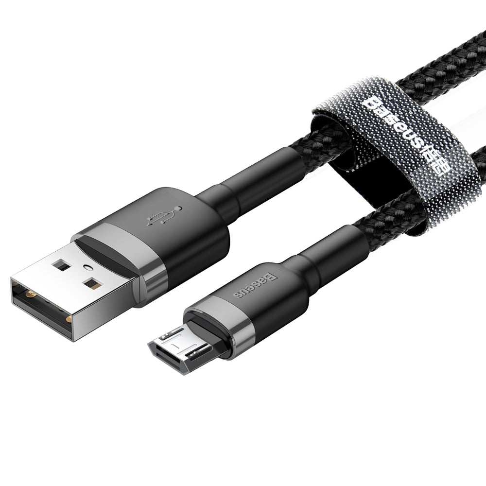 Data and Charging Cable USB-A - microUSB Baseus Cafule, 18W, 1m, Grey CAMKLF-BG1