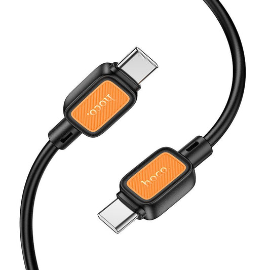 USB-C Data and Charging Cable - USB-C HOCO X108, 60W, 1m, Black
