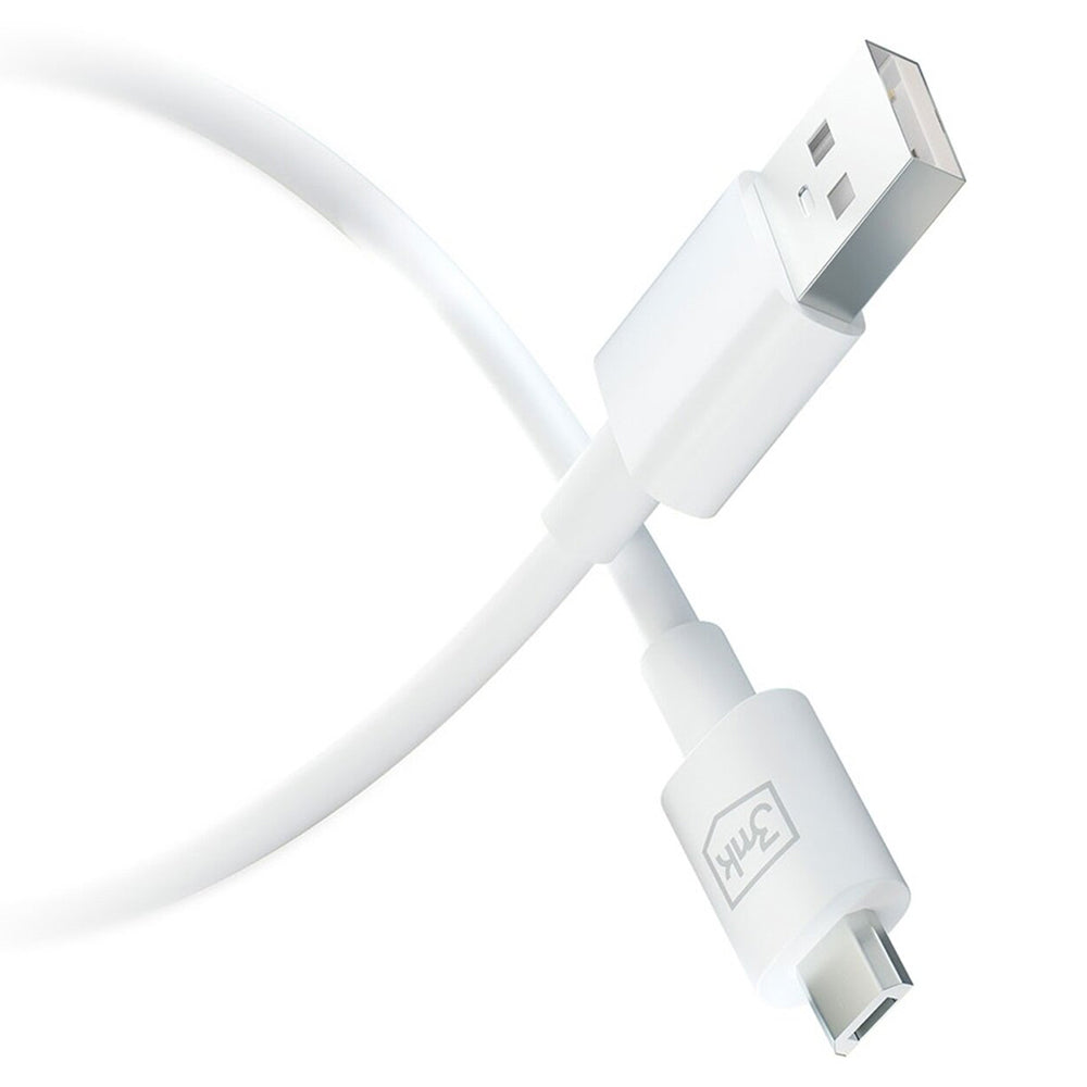 USB-A to microUSB Data and Charging Cable 3MK Hyper, 18W, 1.2m, Black