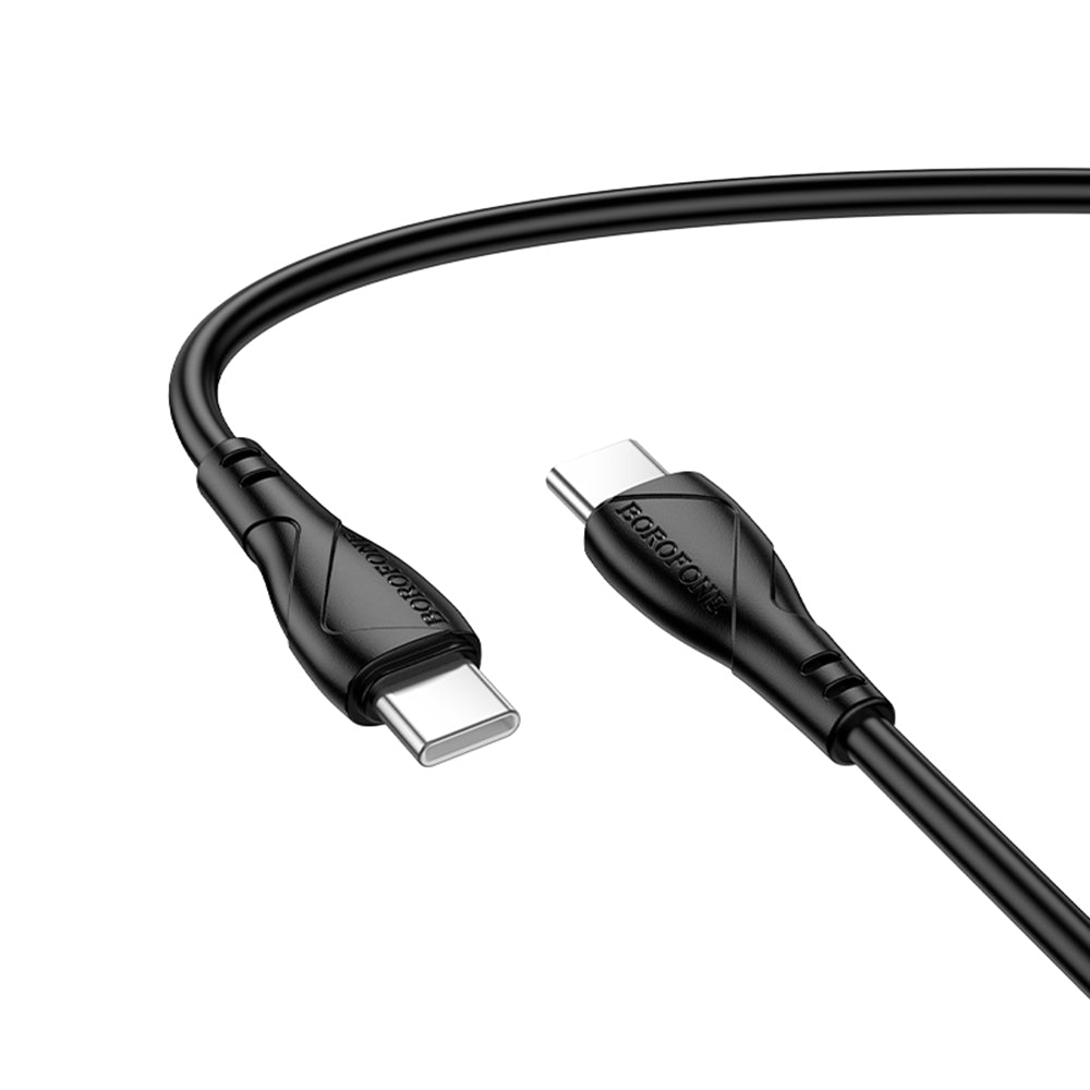 USB-C Data and Charging Cable - USB-C Borofone BX121 Energy, 60W, 1m, Black