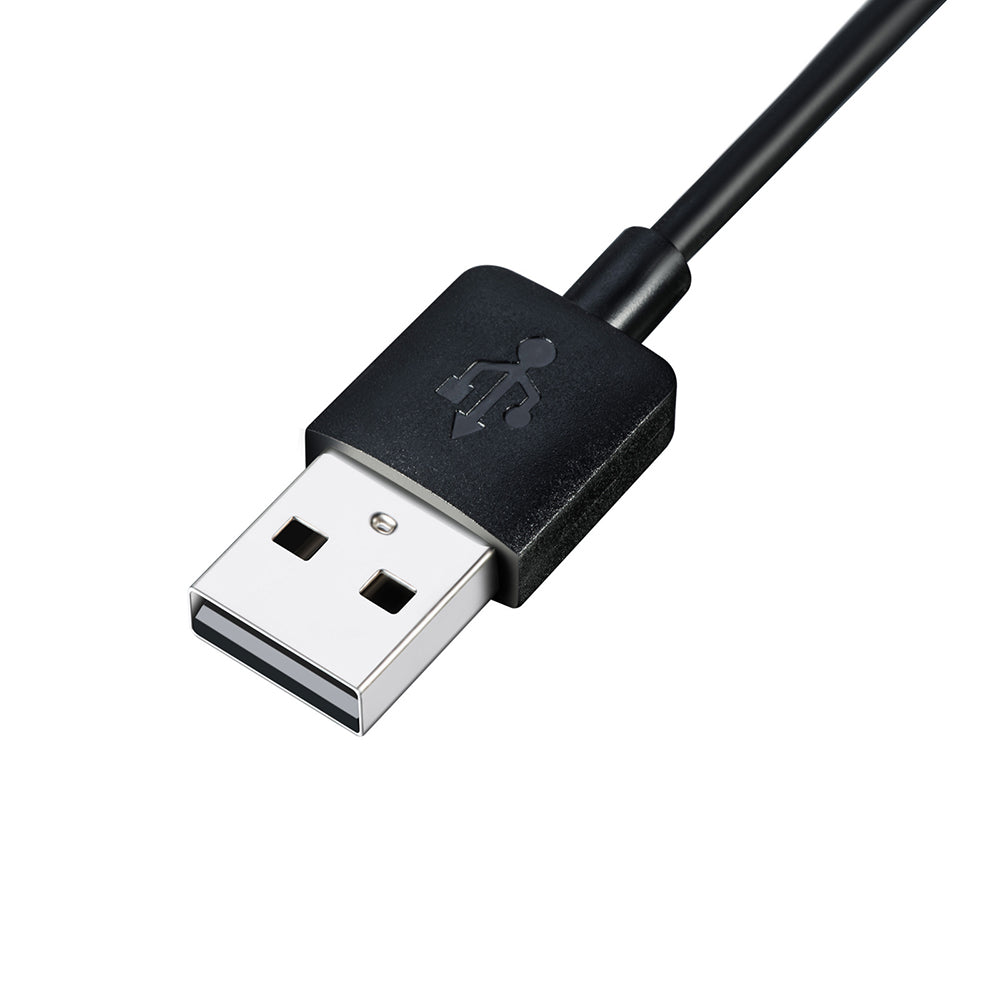 Techsuit TGC1 Charging Cable for Garmin Watch Fenix / vivoactive Series, USB-A, Black