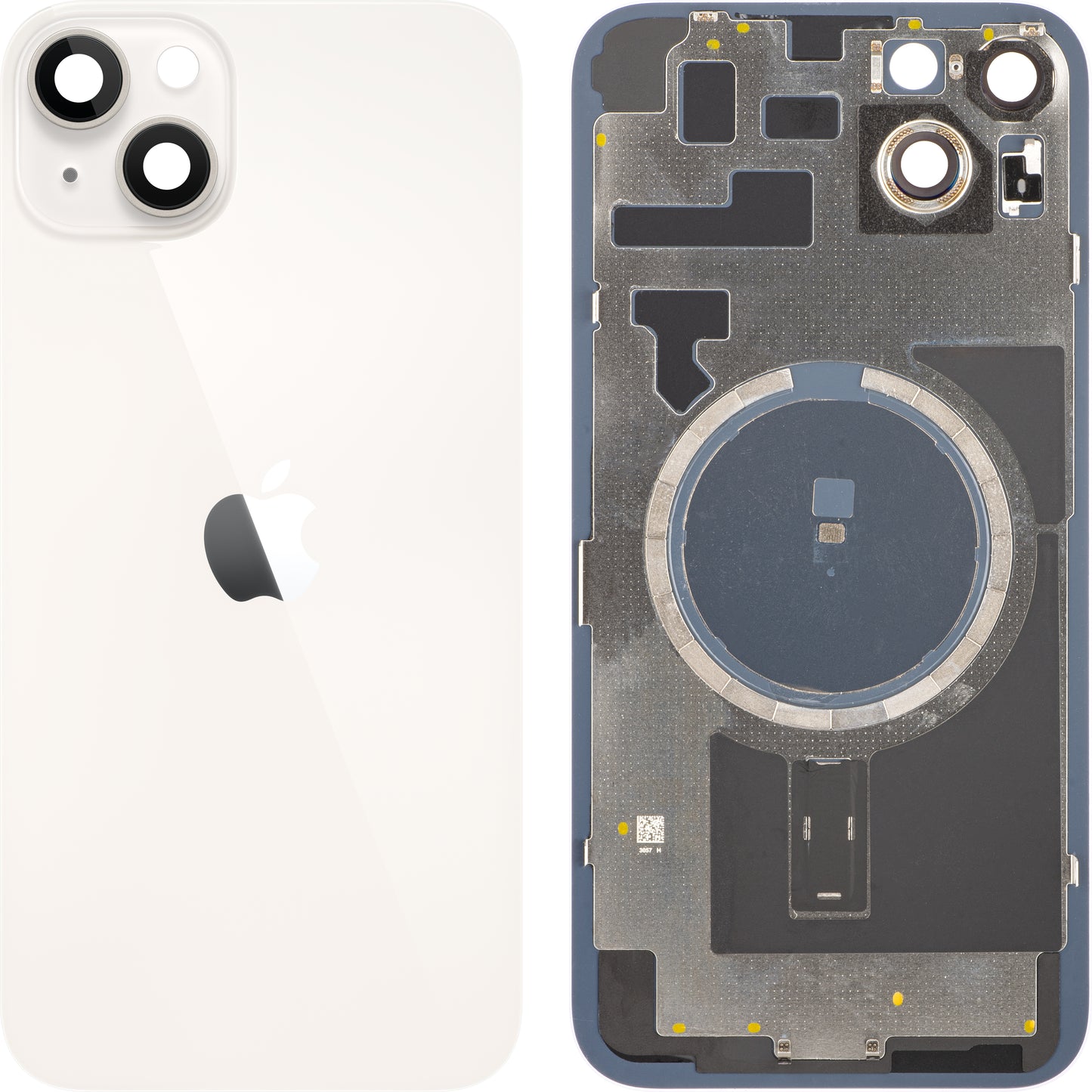 Apple iPhone 14 Plus Battery Cover, White (Starlight), Premium Swap