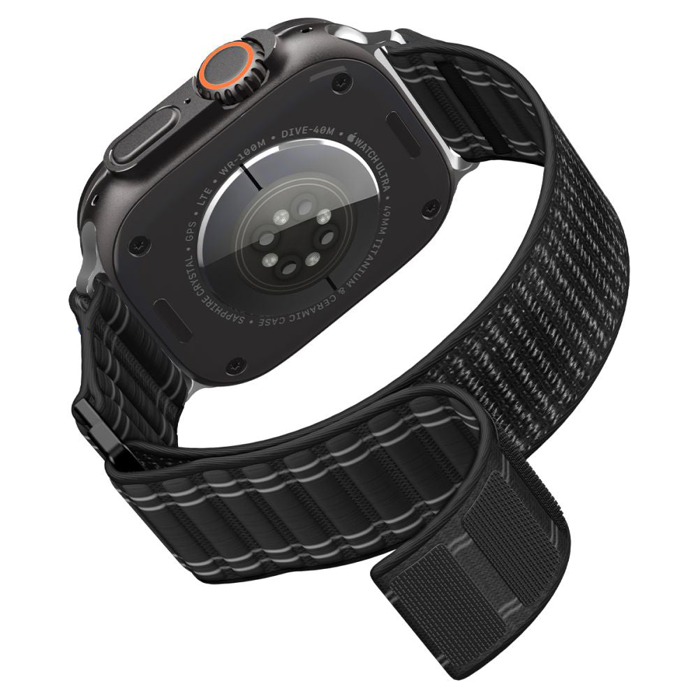 Spigen WBF0 Strap for Apple Watch 49mm / 46mm / 45mm / 44mm Series, Black AMP10141