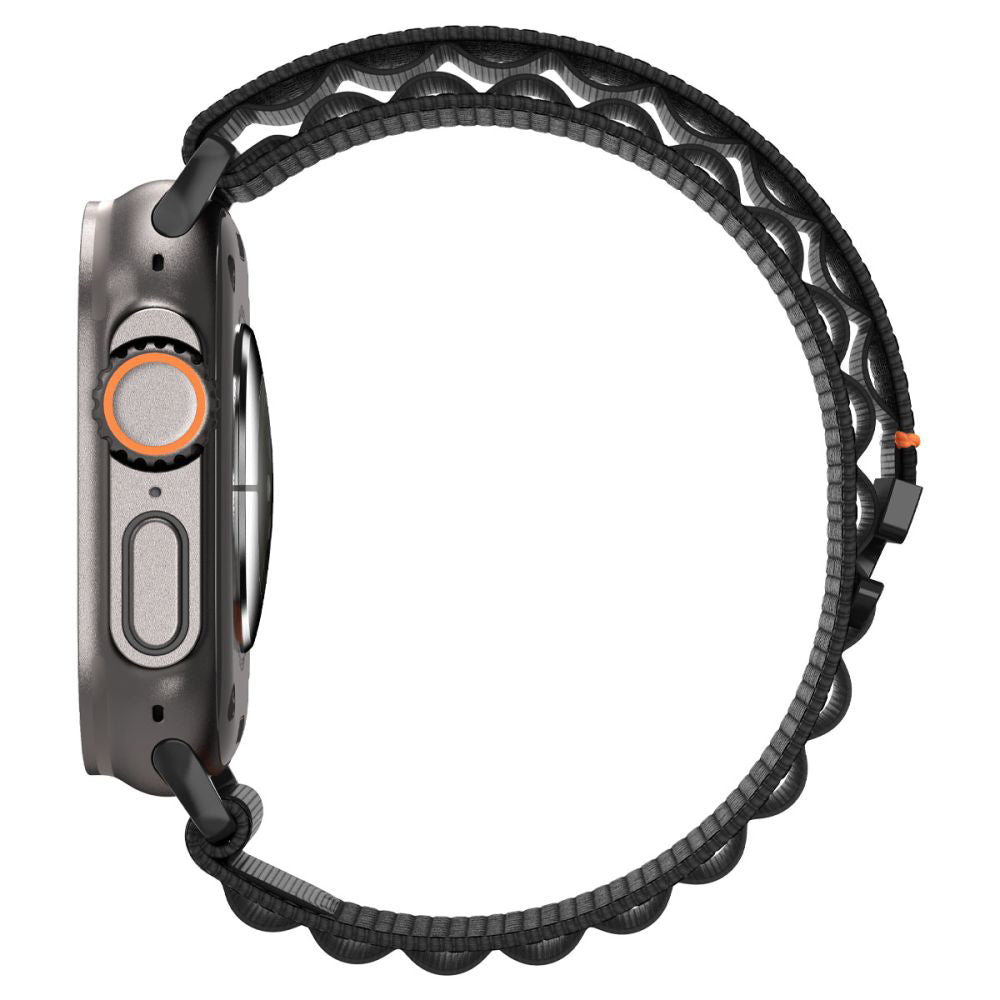 Spigen WBF1 Strap for Apple Watch 49mm / 46mm / 45mm / 44mm Series, Black AMP10144