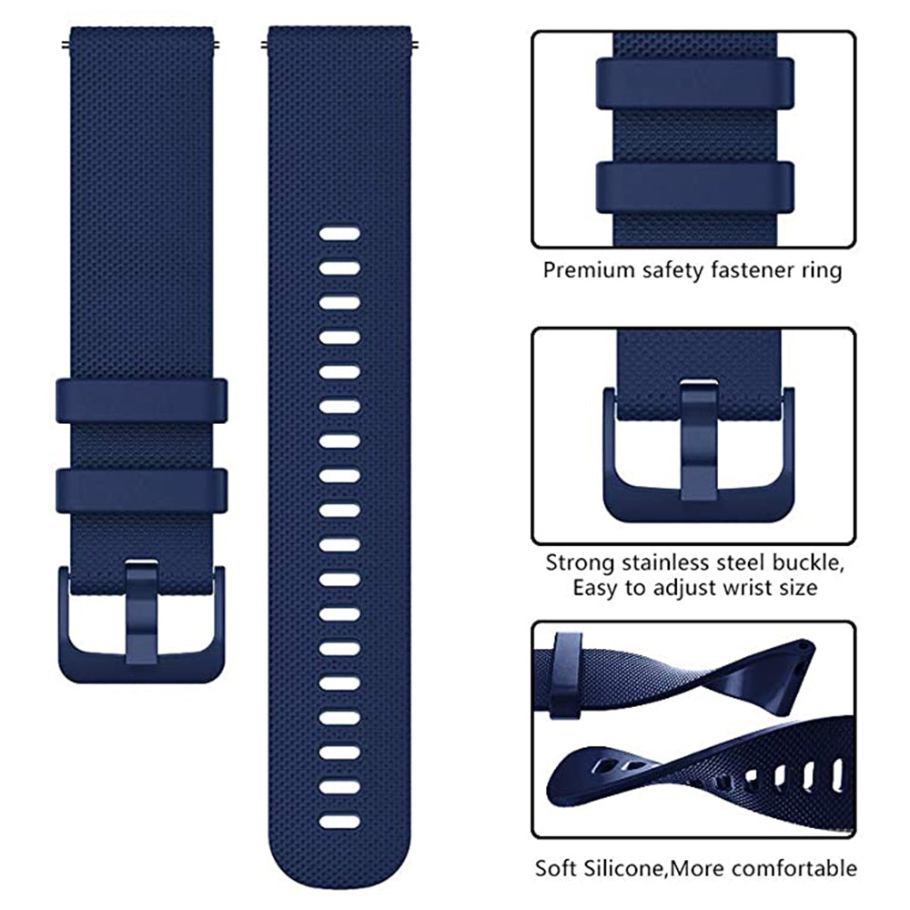 Techsuit W006 Strap for Samsung Galaxy Watch / Huawei Watch Series, 20mm, Blue