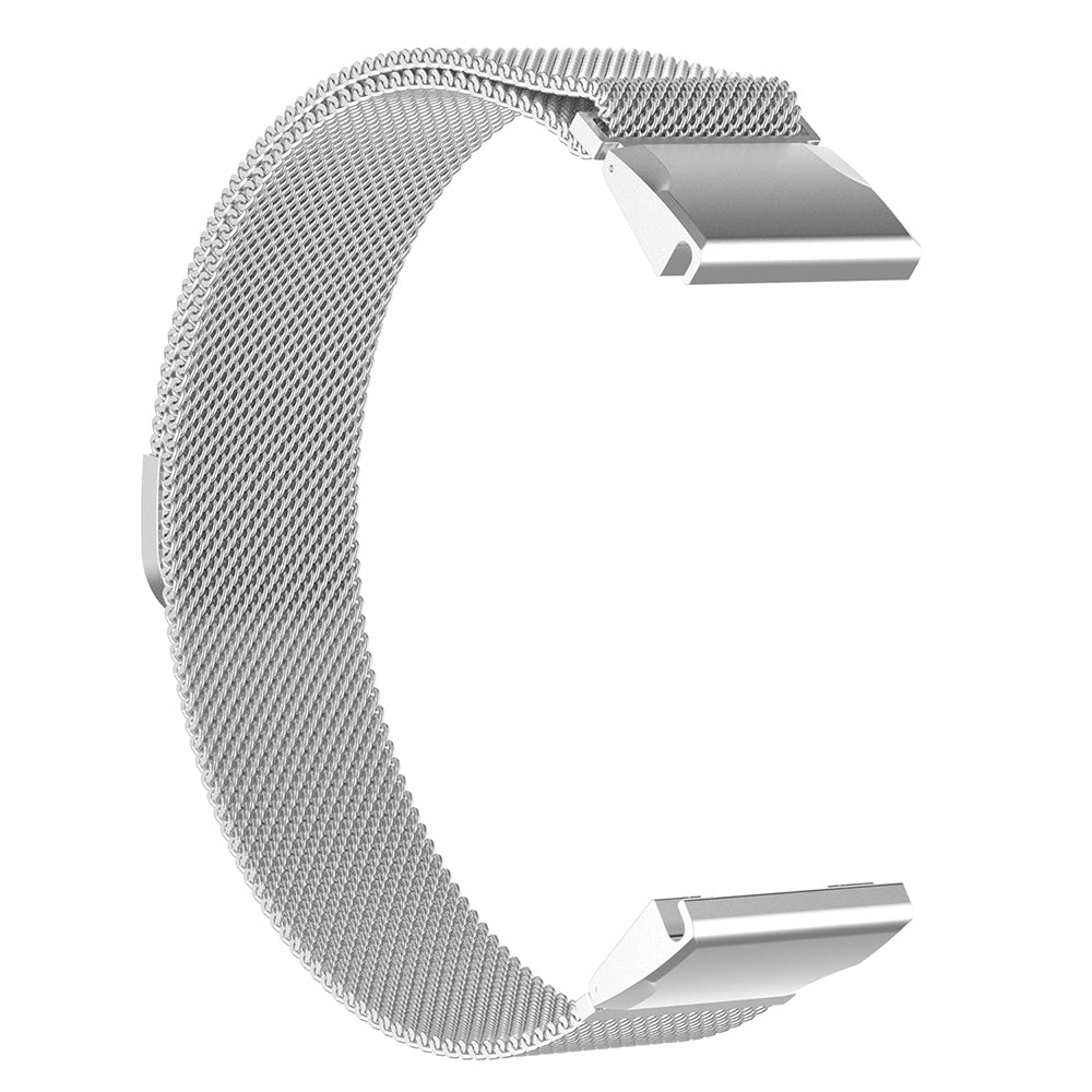 Techsuit W009 Strap for Garmin Watch Fenix / Forerunner Series, 22mm, Silver