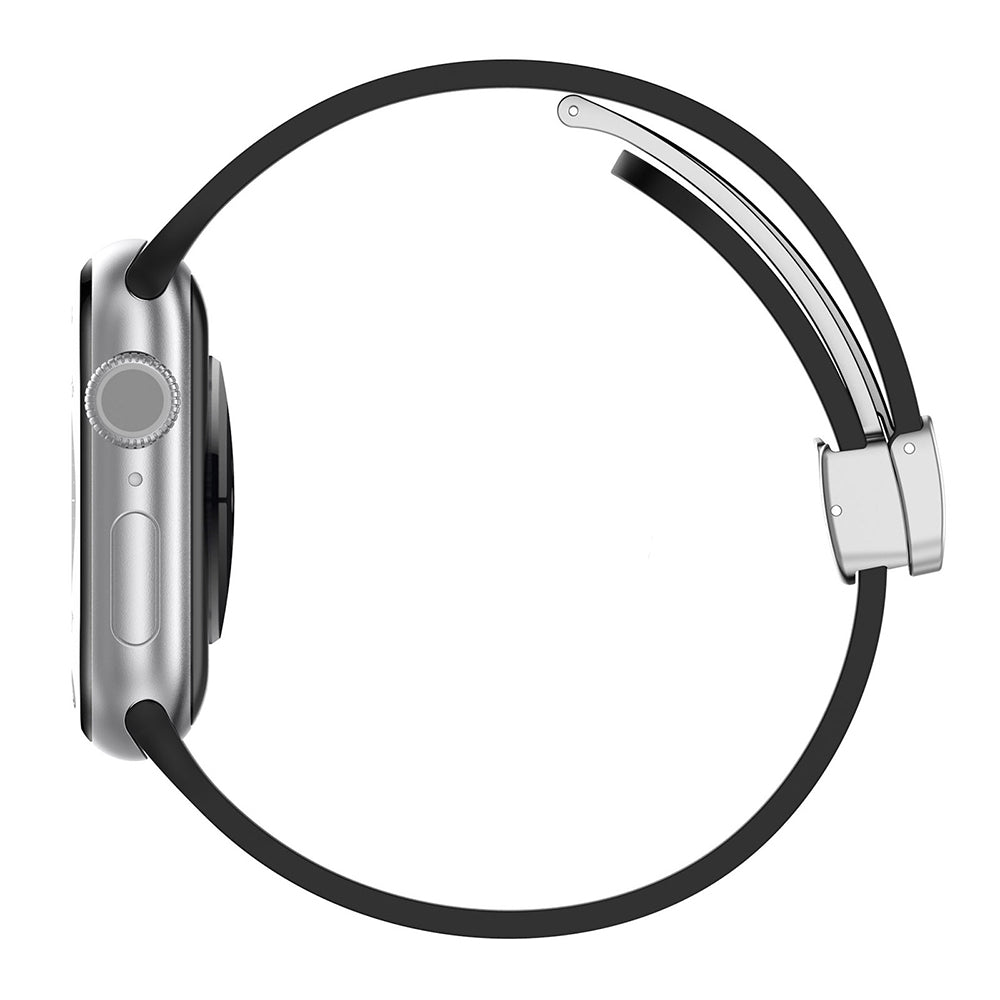 Techsuit W011 Strap for Apple Watch 42mm / 41mm / 40mm / 38mm Series, Black