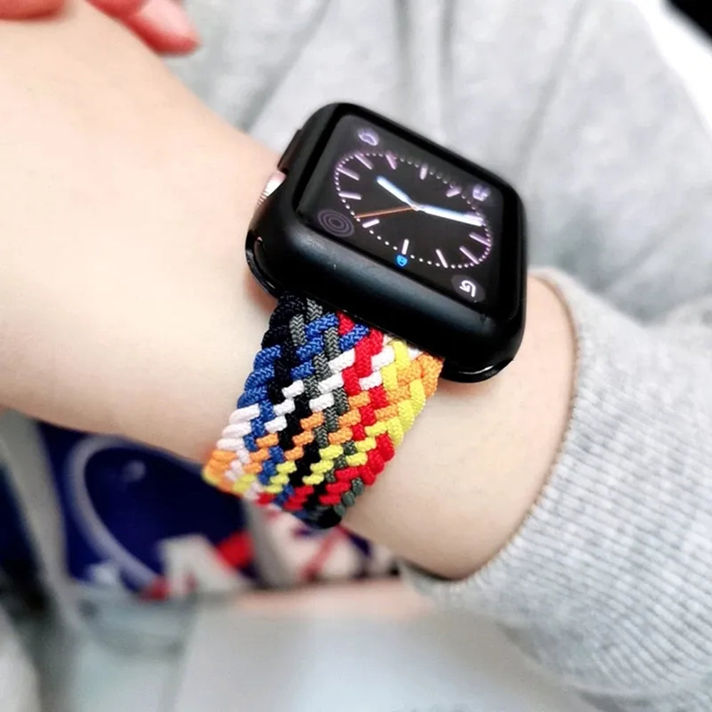 Techsuit W032 Strap for Apple Watch 42mm / 41mm / 40mm / 38mm Series, Multicolor Green
