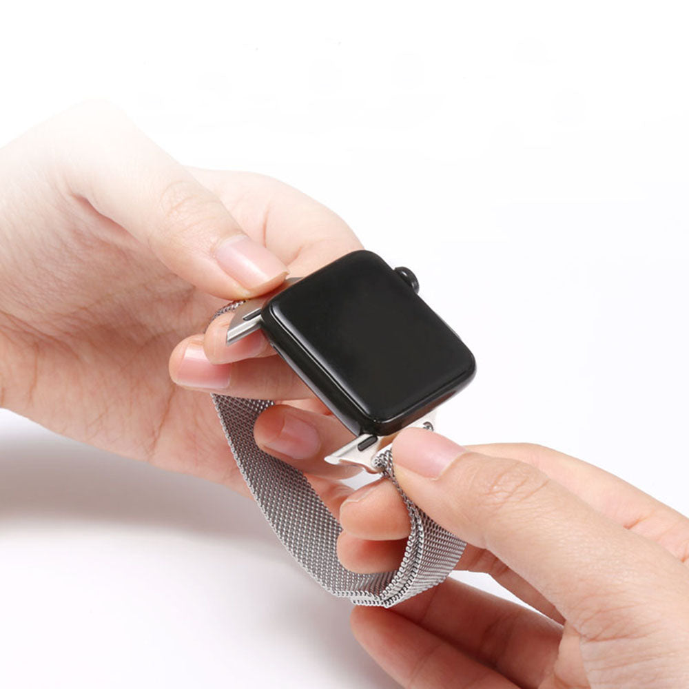 Techsuit W034 Strap for Apple Watch 49mm / 46mm / 45mm / 44mm / 42mm Series, Black