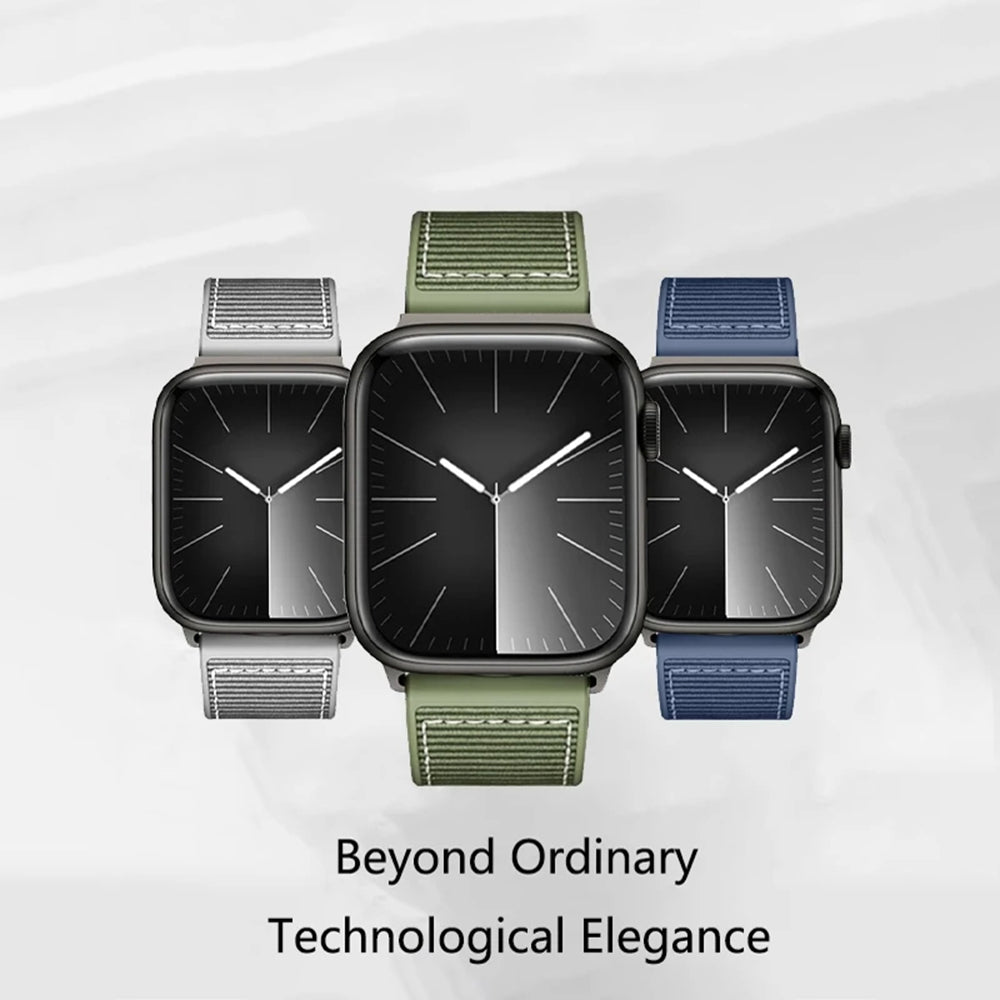 Techsuit W051 Strap for Apple Watch 42mm / 41mm / 40mm / 38mm Series, Dark Blue