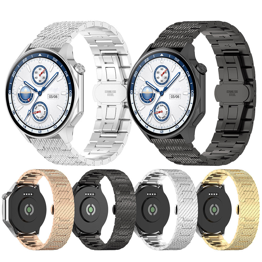 Techsuit W052 Strap for Samsung Galaxy Watch / Huawei Watch Series, 20mm, Silver