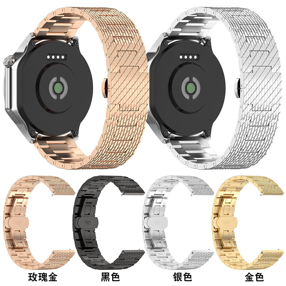 Techsuit W052 Strap for Samsung Galaxy Watch / Huawei Watch Series, 20mm, Silver