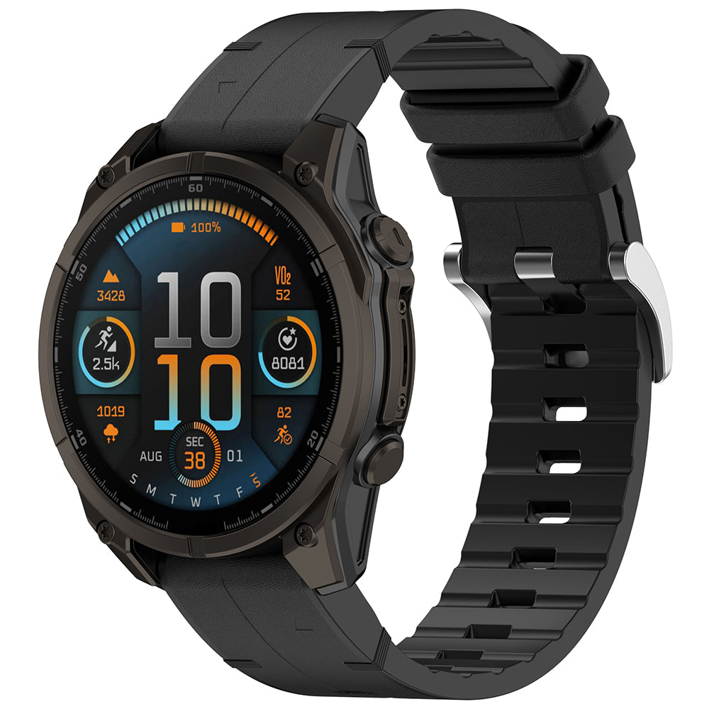 Techsuit W071 Strap for Garmin Watch Fenix / Forerunner Series, 22mm, Black