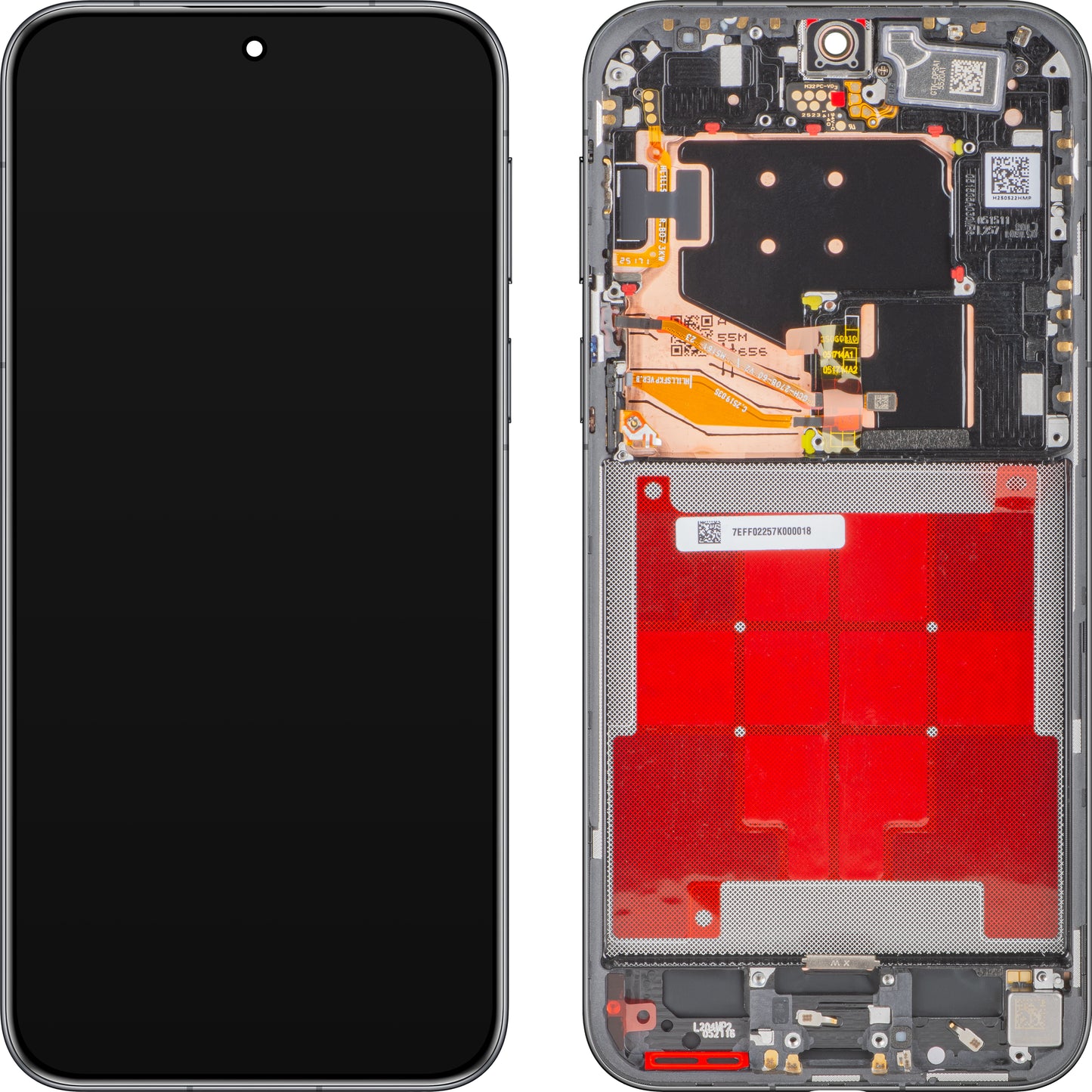 Huawei Pura 80 Pro Display with Touchscreen, with Frame, Black (Glazed Black), Service Pack 02357EFC