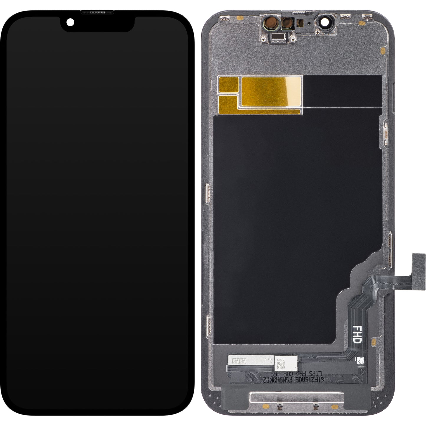ZY Touchscreen Display for Apple iPhone 13, with Frame, LCD In-Cell IC Movable, Black