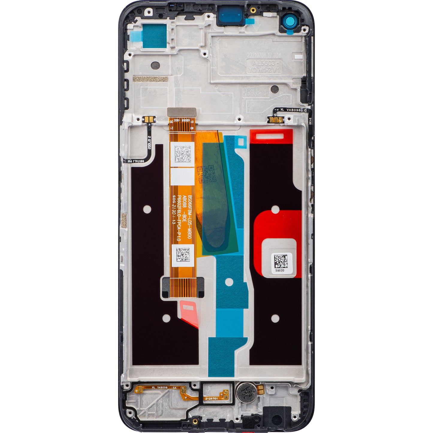 Touchscreen Display Realme Narzo 50 / 8i, with Frame, Black, Service Pack 4908405