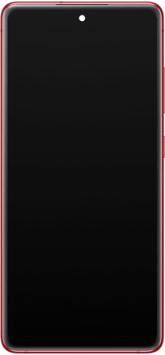 Touchscreen Display Samsung Galaxy S20 FE G780, with Frame, Red, Service Pack GH82-24219E