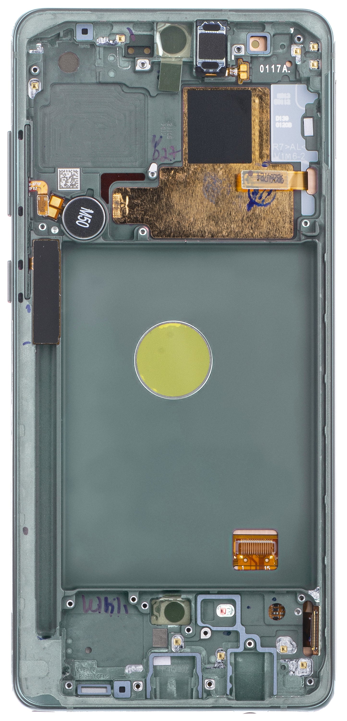 Touchscreen Display Samsung Galaxy Note10 Lite N770, with Frame, Silver, Service Pack GH82-22055B