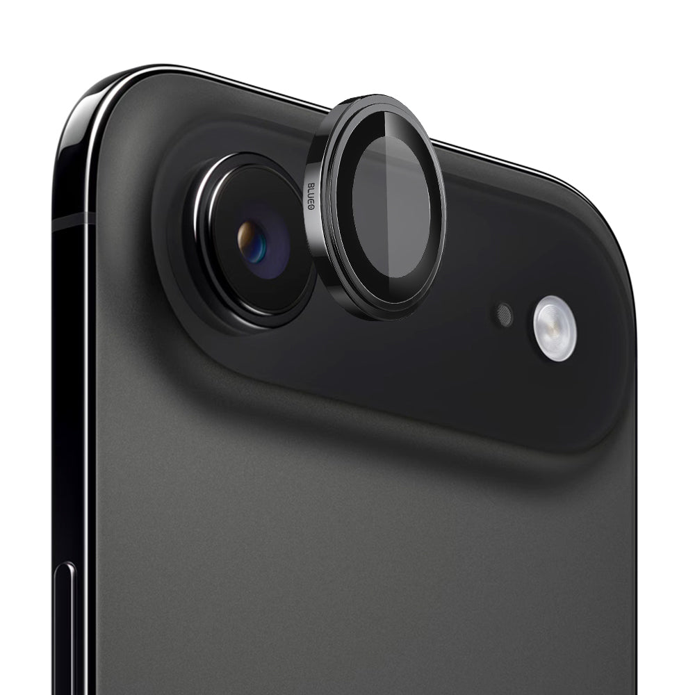 Blueo Sapphire Crystal Rear Camera Protection Film for Apple iPhone 17 Air, Tempered Glass, Black