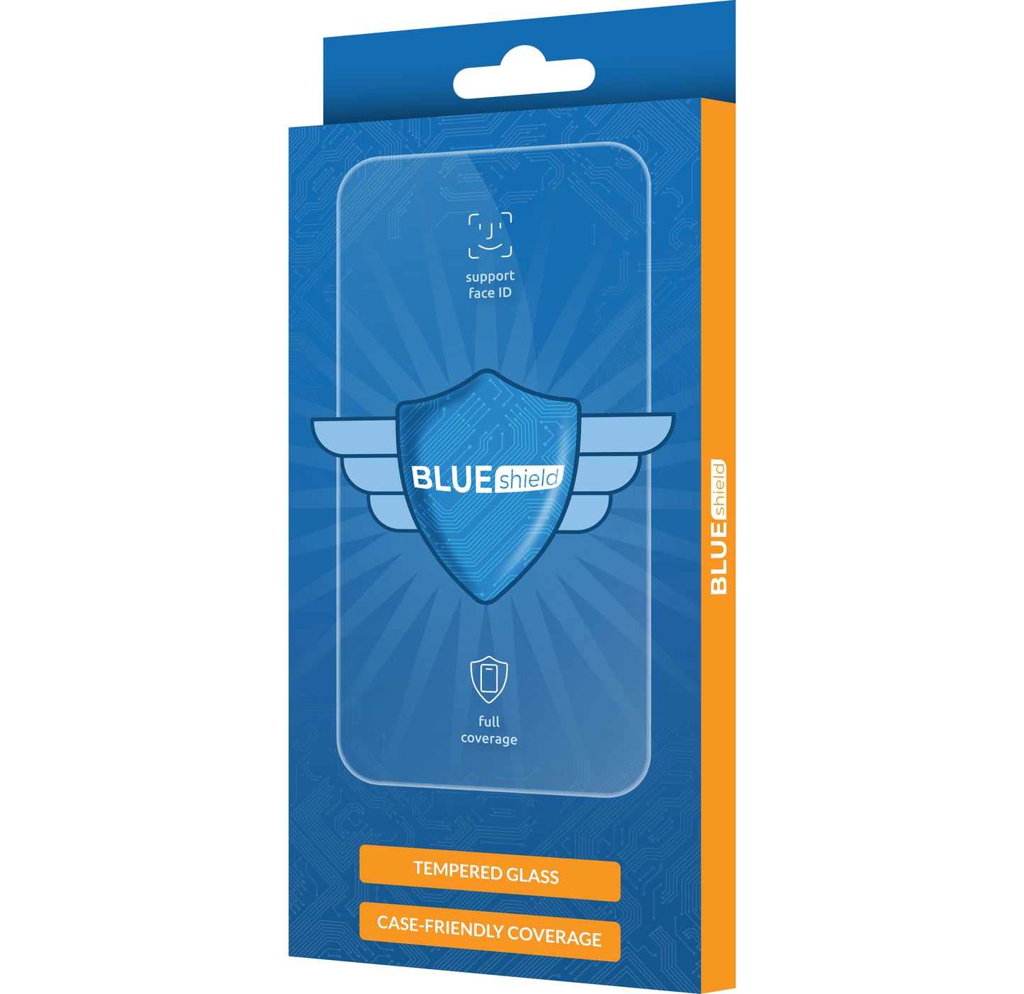 BLUE Shield Screen Protector for Samsung Galaxy A71 5G A716, Shielded Glass, Full Glue, Case Friendly, Black