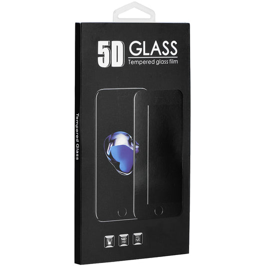 OEM Screen Protector for Xiaomi Redmi Note 14 5G, Tempered Glass, Full Glue, 5D, Black