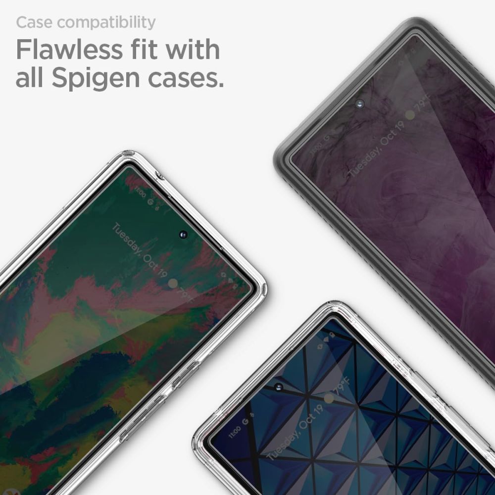 Spigen GlastR Align Master Screen Protector for Google Pixel 8 Pro, Tempered Glass, Full Glue, Set of 2 Pieces
