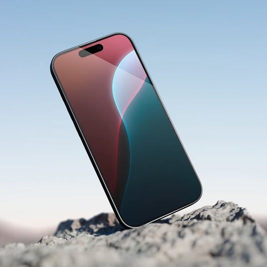 Anank 5X Reinforced Invisible Screen Protector for Apple iPhone 17 Pro Max, Tempered Glass, Full Glue, 3D, Black