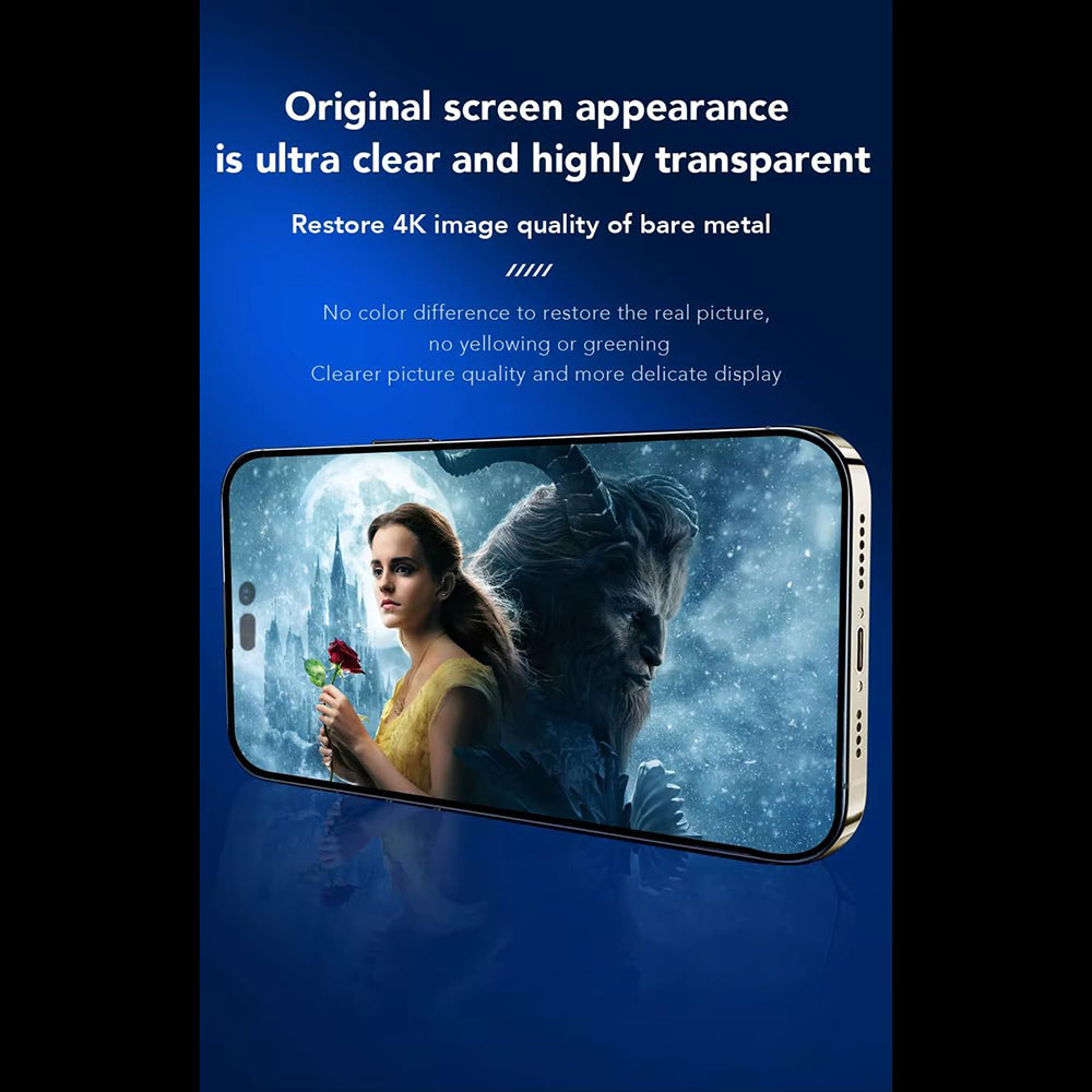 Anank Screen Protector for Apple iPhone 17, Tempered Glass, Full Glue, 2.5D, Black