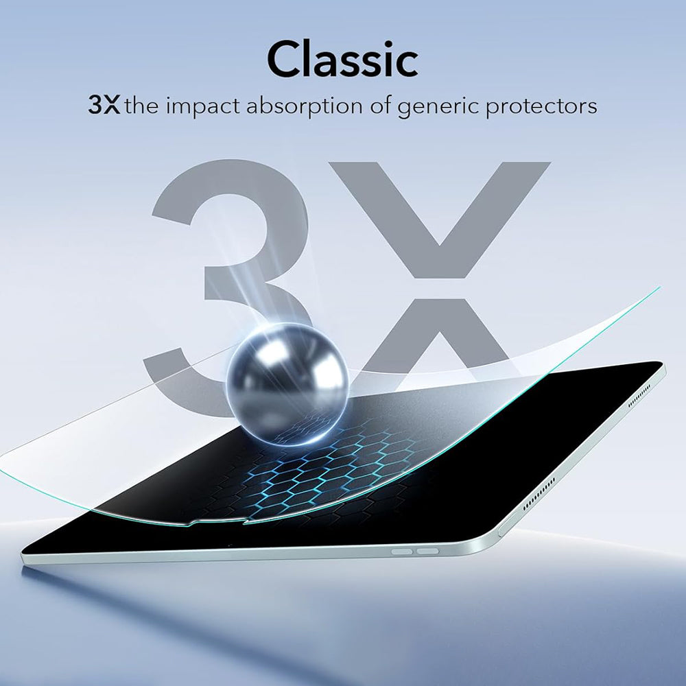 ESR Paper Feel UltraFit Screen Protector for Apple iPad Air 13 (2026) / Air 13 (2025) / Air 13 (2024), Plastic, Set of 2 pieces