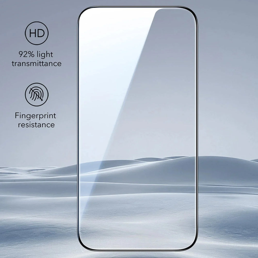 ESR UltraFit Screen Protector for Apple iPhone 18 Pro / 17 Pro, Tempered Glass, Full Glue, Set of 3 Pieces, Black